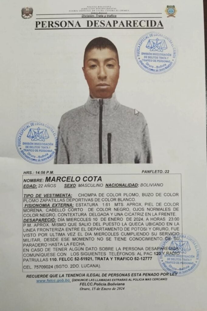 Soldado Cota relata horrorosa experiencia: Golpeado y abandonado en lugar desértico