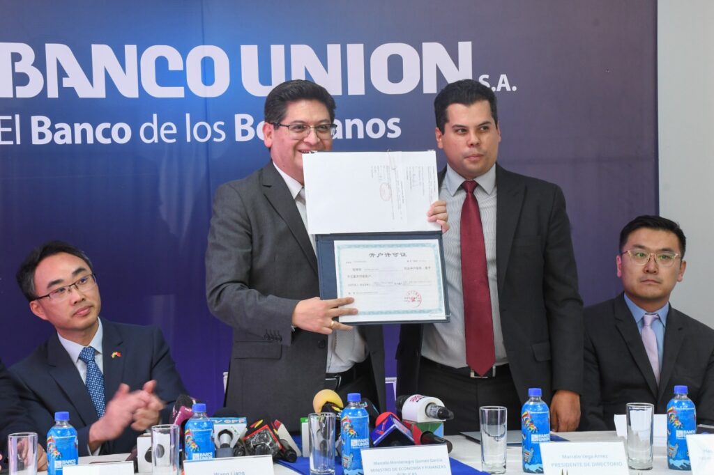 Firma histórica entre Banco Unión y ICBC para impulsar el comercio entre Bolivia y China