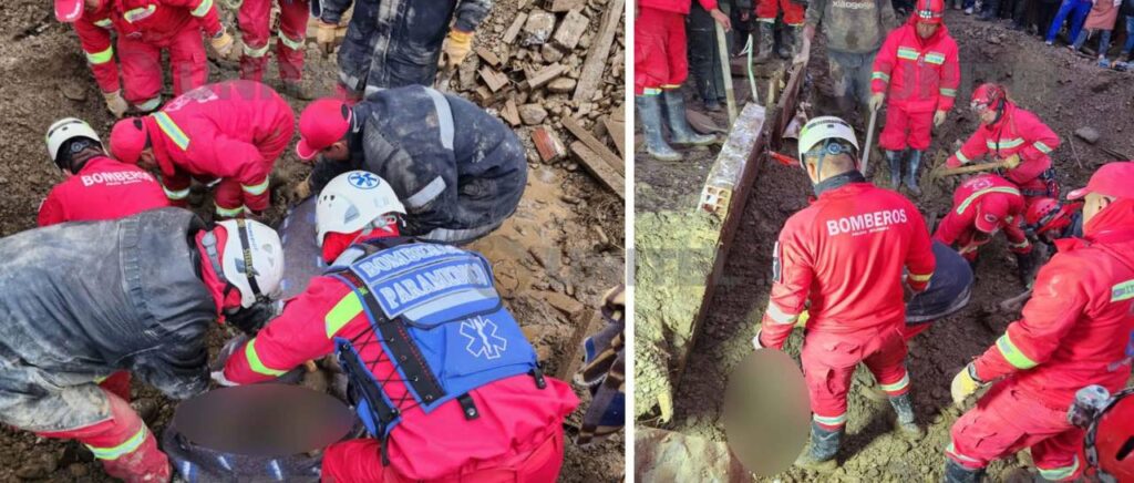 Rescate de los cuerpos de una mamá y sus dos niños tomó más de seis horas