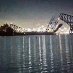 Barco colisiona con puente Baltimore y provoca su derrumbe