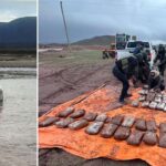 Más de 100 kilos de droga encontrados en camioneta arrastrada por el río en la frontera con Chile