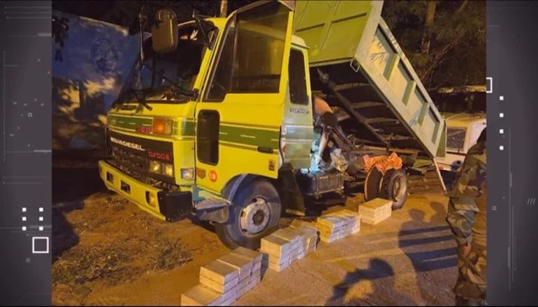 Incautan 90 kilos de cocaína ocultos en una volqueta en la carretera Bioceánica