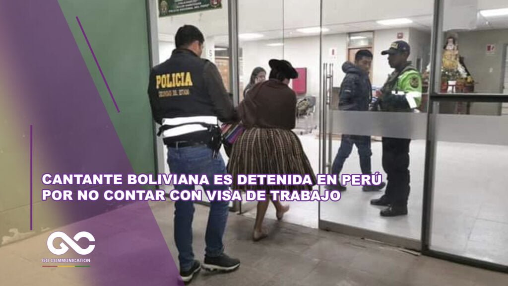 Cantante boliviana es detenida en Perú por no contar con visa de trabajo