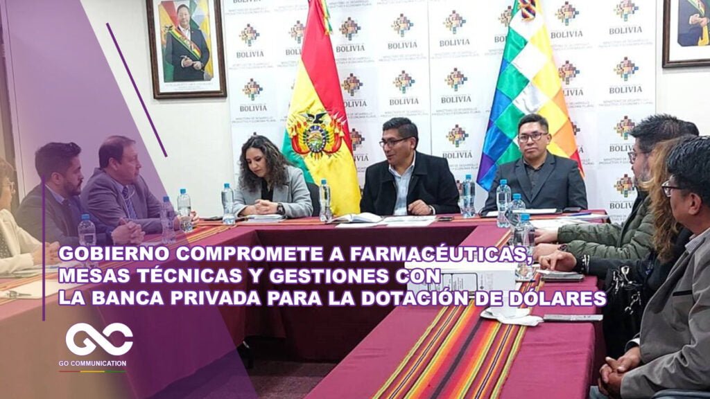 Gobierno compromete a farmacéuticas, mesas técnicas y gestiones con la banca privada para la dotación de dólares