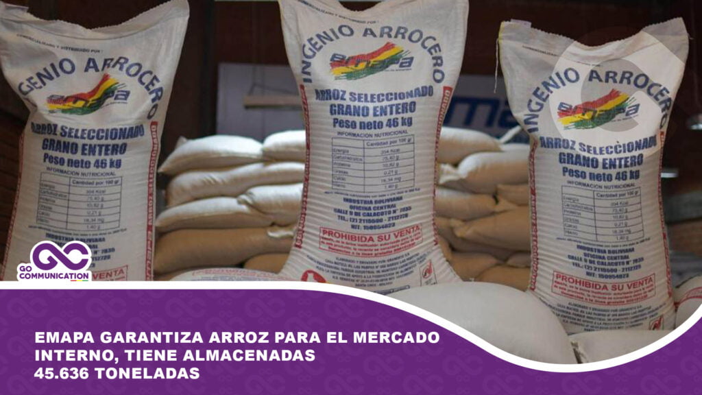 Emapa garantiza arroz para el mercado interno, tiene almacenadas 45.636 toneladas