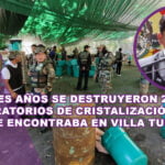 EN MÁS DE TRES AÑOS SE DESTRUYERON 249 LABORATORIOS DE CRISTALIZACIÓN, EL 50% SE ENCONTRABA EN EL MUNICIPIO DE VILLA TUNARI