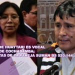 Esposa de Huaytari es vocal del TDJ de Cochabamba; las rentas de la pareja suman Bs 520.144