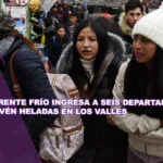 Nuevo frente frío ingresa a seis departamentos y se prevén heladas en los valles