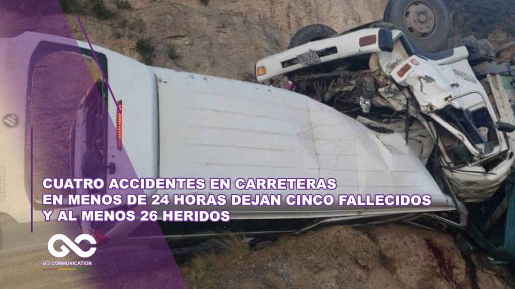 Cuatro accidentes en carreteras en menos de 24 horas dejan cinco fallecidos y al menos 26 heridos