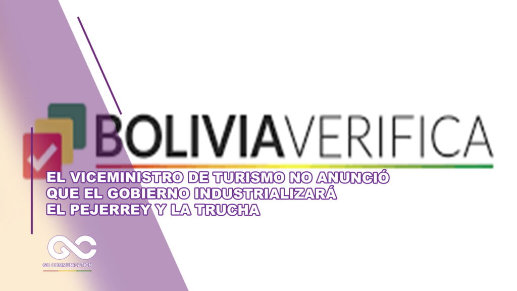 El viceministro de Turismo no anunció que el Gobierno industrializará el pejerrey y la trucha