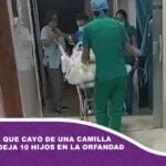 El paciente que cayó de una camilla falleció y deja 10 hijos en la orfandad