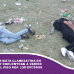 Intervienen fiesta clandestina en la zona Sur y encuentran a varios jóvenes en el piso por los excesos