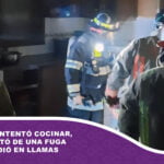 Una mujer intentó cocinar, no se percató de la fuga de gas y ardió en llamas