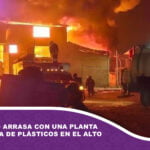 Un incendio arrasa con una planta recicladora de plásticos en El Alto