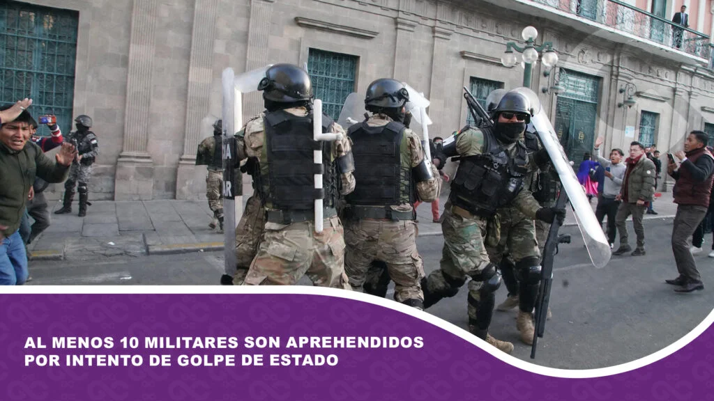 Al menos 10 militares son aprehendidos por intento de golpe de Estado