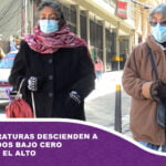 Las temperaturas descienden a cinco grados bajo cero en La Paz y El Alto