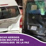 Al menos ocho heridos tras colisión múltiple en la calle Chorolque en La Paz