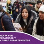 Alerta naranja por bajas temperaturas y heladas en cinco departamentos