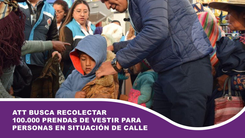 ATT busca recolectar 100.000 prendas de vestir para personas en situación de calle