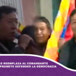 Presidente Arce reemplaza al comandante del Ejército y promete defender la democracia