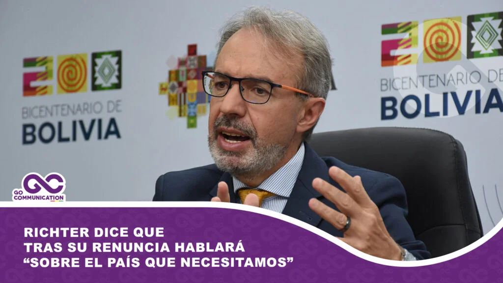 “Le hablan de un mundo que no existe y las soluciones no son efectivas”: Richter dice que tras su renuncia hablará “sobre el país que necesitamos”