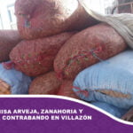 Aduana comisa arveja, zanahoria y manzana de contrabando en Villazón