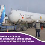 YPFB: Bloqueo de choferes impide que 17 cisternas entreguen combustibles a surtidores en Oruro