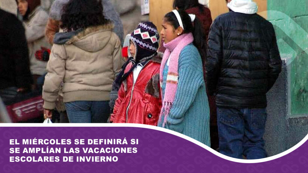 El miércoles se definirá si se amplían las vacaciones escolares de invierno