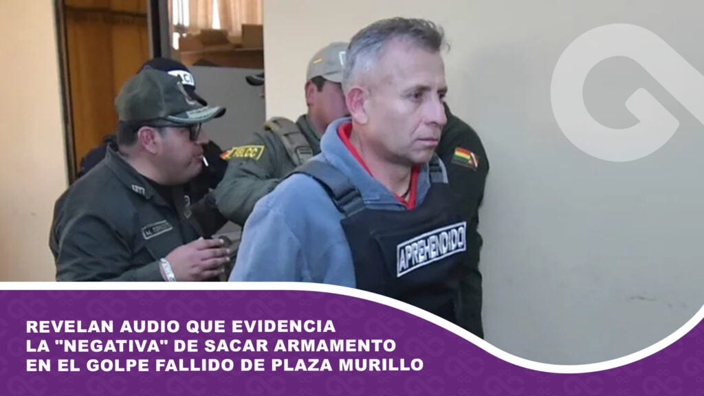 Revelan audio que evidencia la «negativa» de sacar armamento en el Golpe fallido de Plaza Murillo