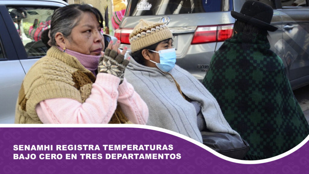 Senamhi registra temperaturas bajo cero en tres departamentos