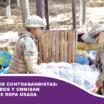 Emboscada de contrabandistas: capturan a dos y comisan 150 fardos de ropa usada