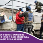 Emboscada en Colomi: Camión de contrabando huye y casi atropella a un funcionario de la Aduana