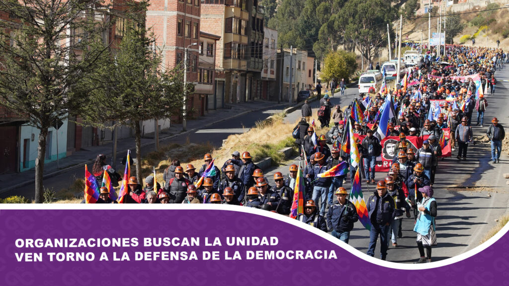 Organizaciones buscan la unidad en torno a la defensa de la democracia