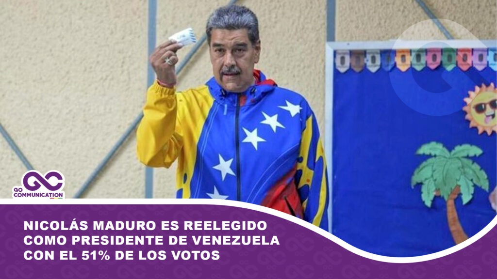 Nicolás Maduro es reelegido como presidente de Venezuela con el 51% de los votos