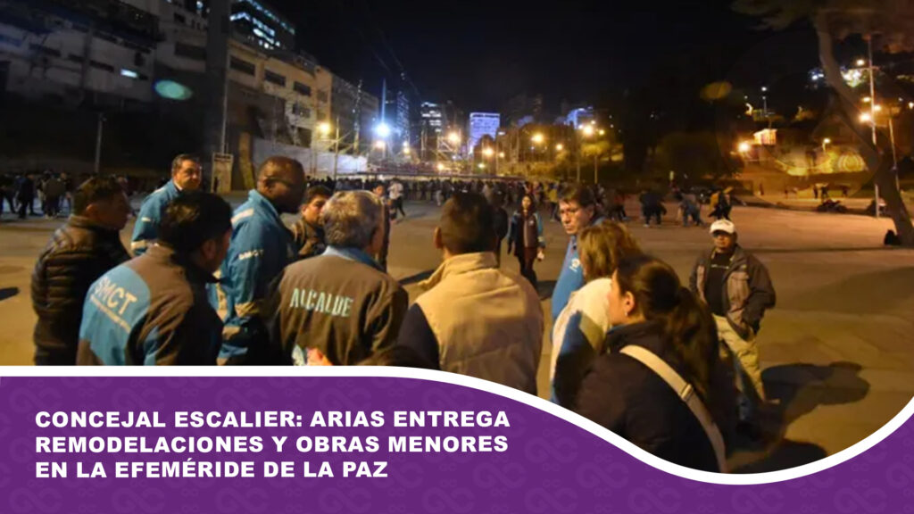 Concejal Escalier: Arias entrega remodelaciones y obras menores en la efeméride de La Paz