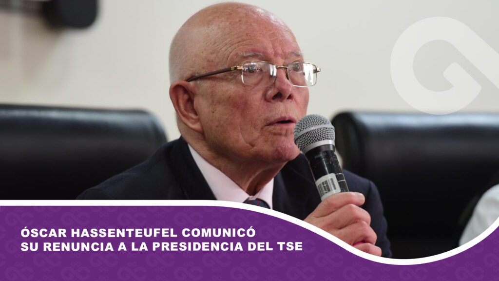 Óscar Hassenteufel comunicó su renuncia a la Presidencia del TSE