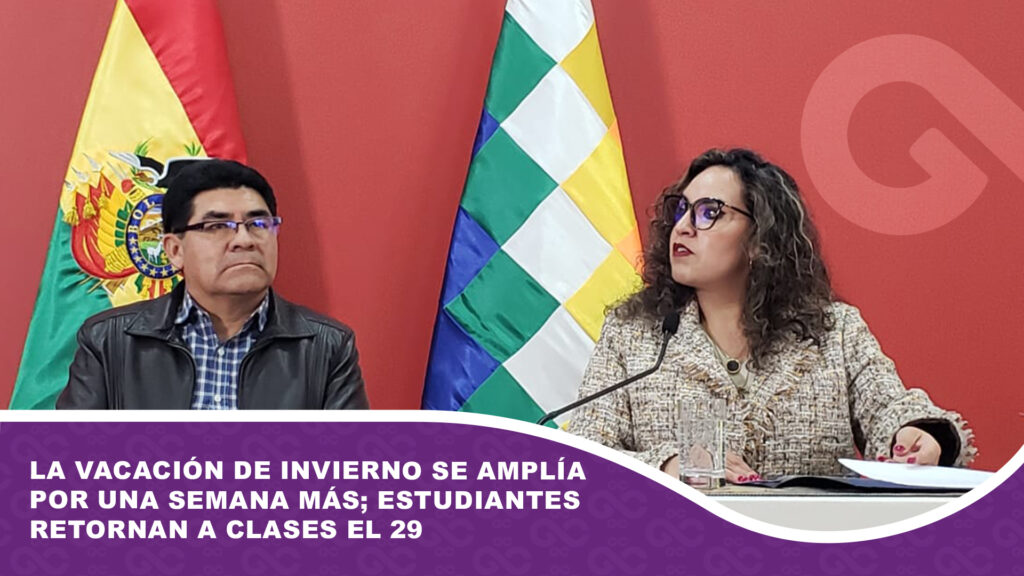 La vacación de invierno se amplía por una semana más; estudiantes retornan a clases el 29