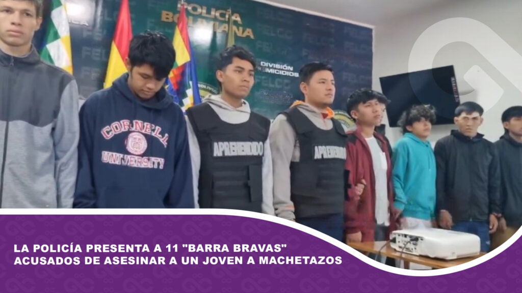 La Policía presenta a 11 «barra bravas» acusados de asesinar a un joven a machetazos