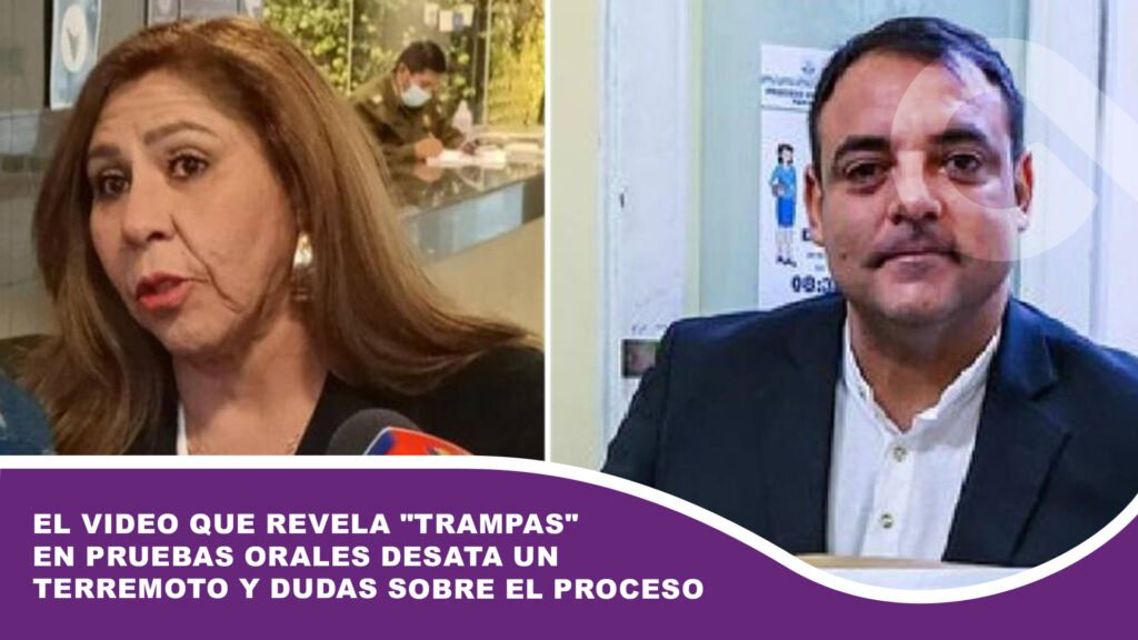 El video que revela «trampas» en pruebas orales desata un terremoto y dudas sobre el proceso