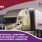 Comunicado Oficial: Cadetran rechaza los bloqueos y hace un llamado a soluciones urgentes