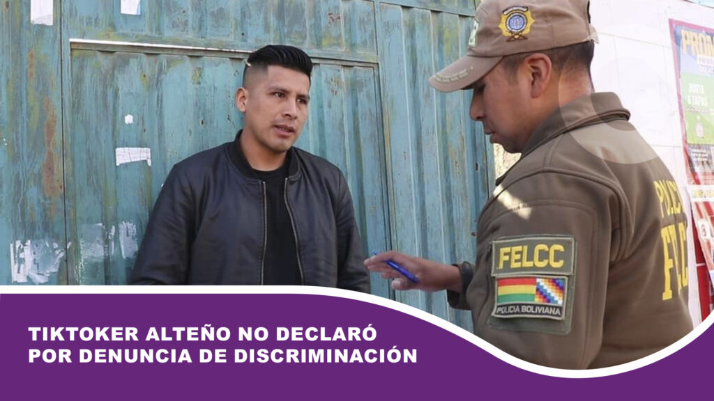 Tiktoker alteño no declaró por denuncia de discriminación