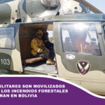 Bomberos y militares son movilizados para sofocar los incendios forestales que se registran en Bolivia