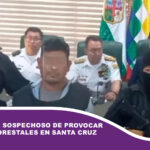 Presentan a sospechoso de provocar incendios forestales en Santa Cruz