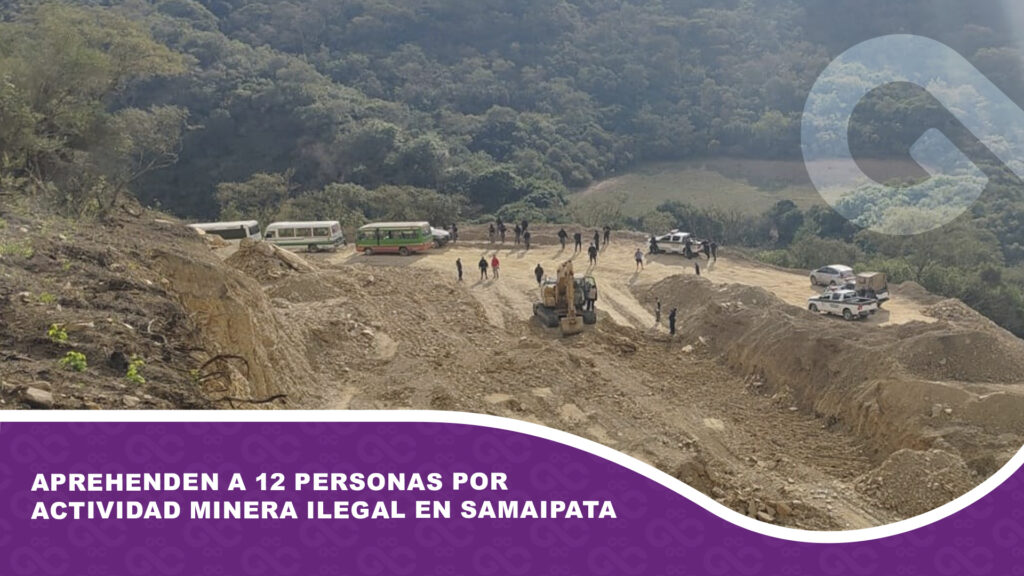 Aprehenden a 12 personas por actividad minera ilegal en Samaipata