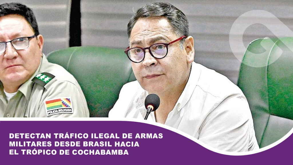 Detectan tráfico ilegal de armas militares desde Brasil hacia el Trópico de Cochabamba