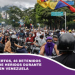 Cuatro muertos, 46 detenidos y decenas de heridos durante protestas en Venezuela