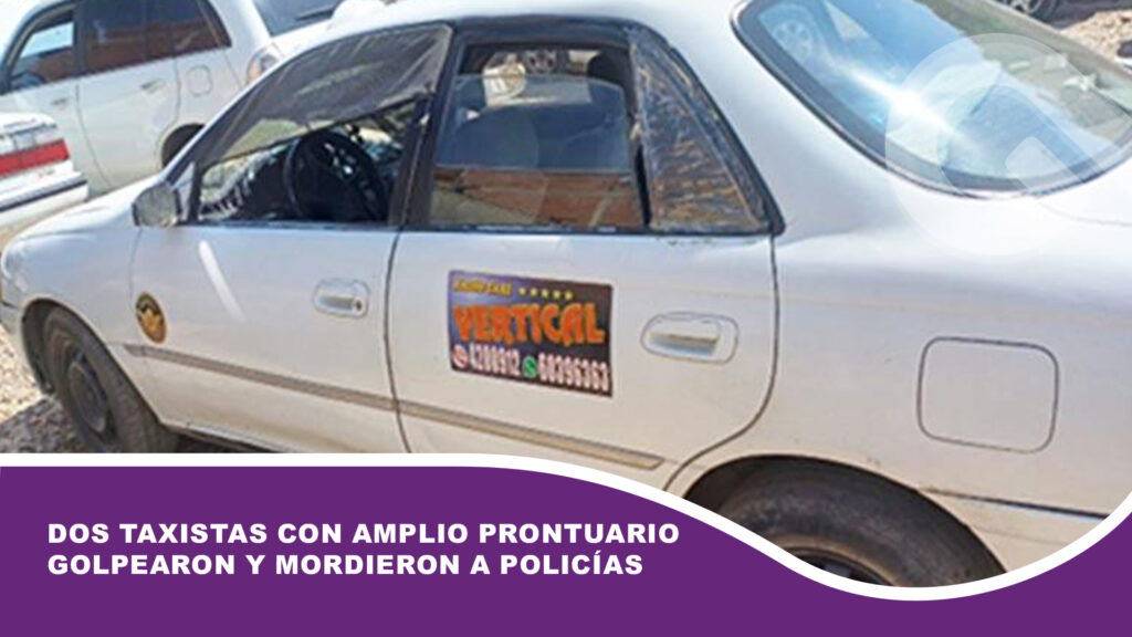 Dos taxistas con amplio prontuario golpearon y mordieron a policías