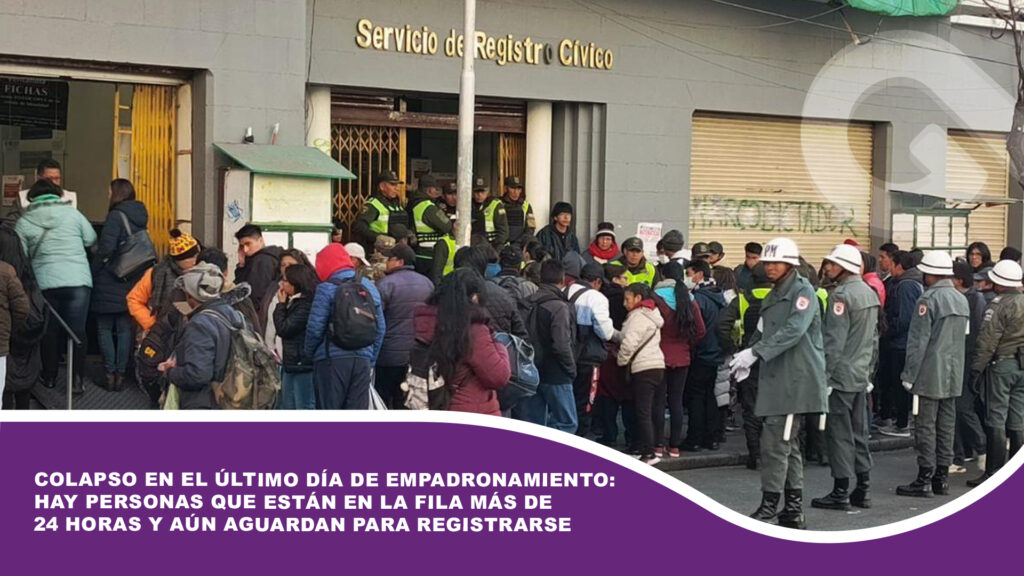 Colapso en el último día de empadronamiento: hay personas que están en la fila más de 24 horas y aún aguardan para registrarse