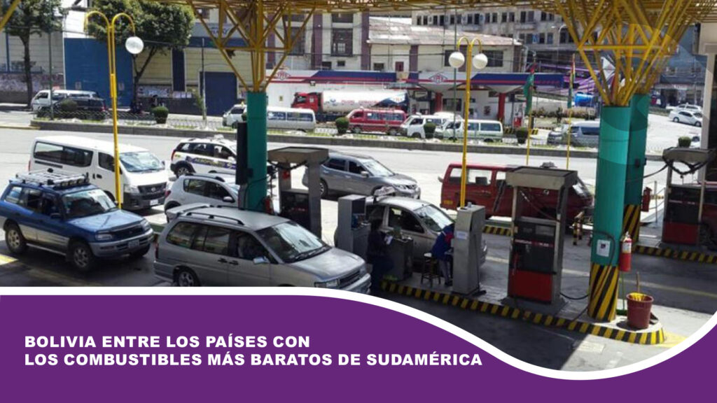 Bolivia entre los países con los combustibles más baratos de Sudamérica