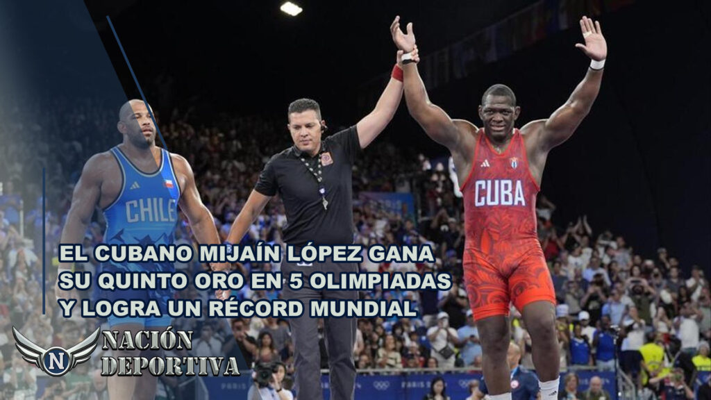 El cubano Mijaín López gana su quinto oro en 5 olimpiadas y logra un récord mundial